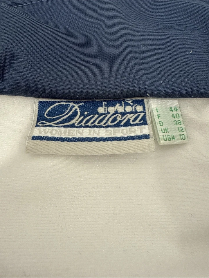 Top Diadora Atlético Manga Larga Italiano Atlético Cuello Simulado Cremallera Mujer Talla 10 Foto 4 de 4
