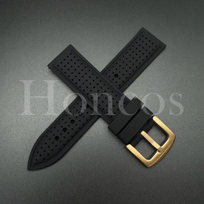 20 22 MM Rubber Strap Stitching Lined Air Sport Watch Band Strap fits Casioak BK