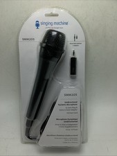 Singing Machine Wired Microphone for Karaoke, Black - Unidirectional Dynamic