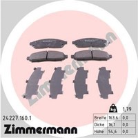 Zimmermann BremsbeläGe Bremsbelegsatz Vorne FüR Nissan Pathfinder III Leaf