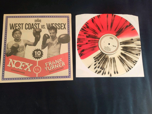 NOFX vs Frank Turner West Coast vs. Wessex Color Vinyl Red/Clear/Black Splatter - Picture 1 of 1