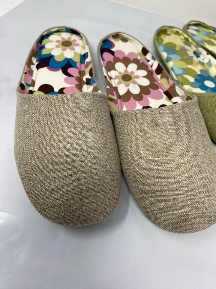 Zapatillas informales X2 Daniel Green Balance para mujer beige verde lona texturizada talla 9 Foto 4 de 4