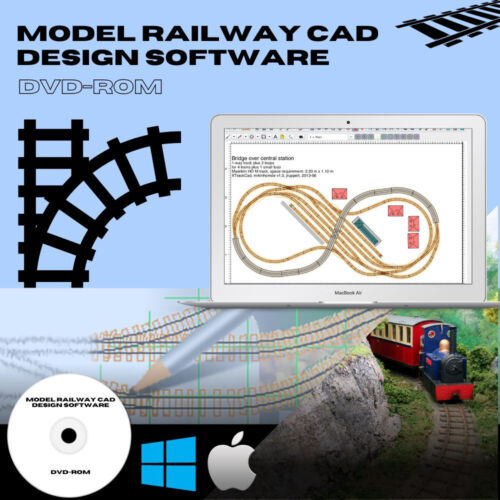 Model Railway CAD track Plans Train Design Simulation Software Hornby Bonus plan - Picture 1 of 16