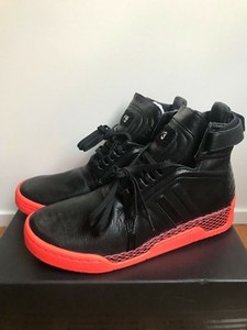 orange high top adidas