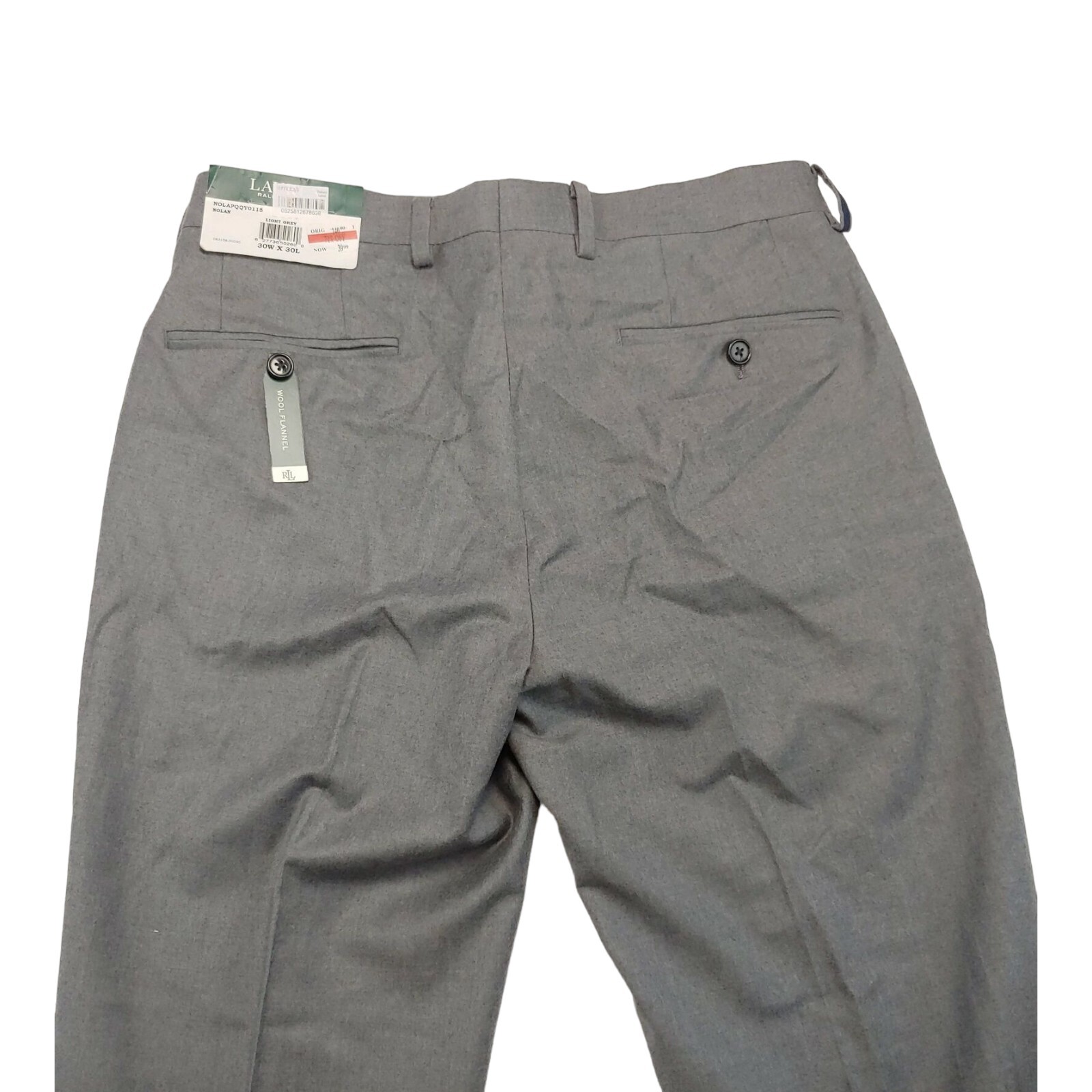 Lauren Ralph Lauren Men's Gray Pleated Dress Pants 30W NWT eBay