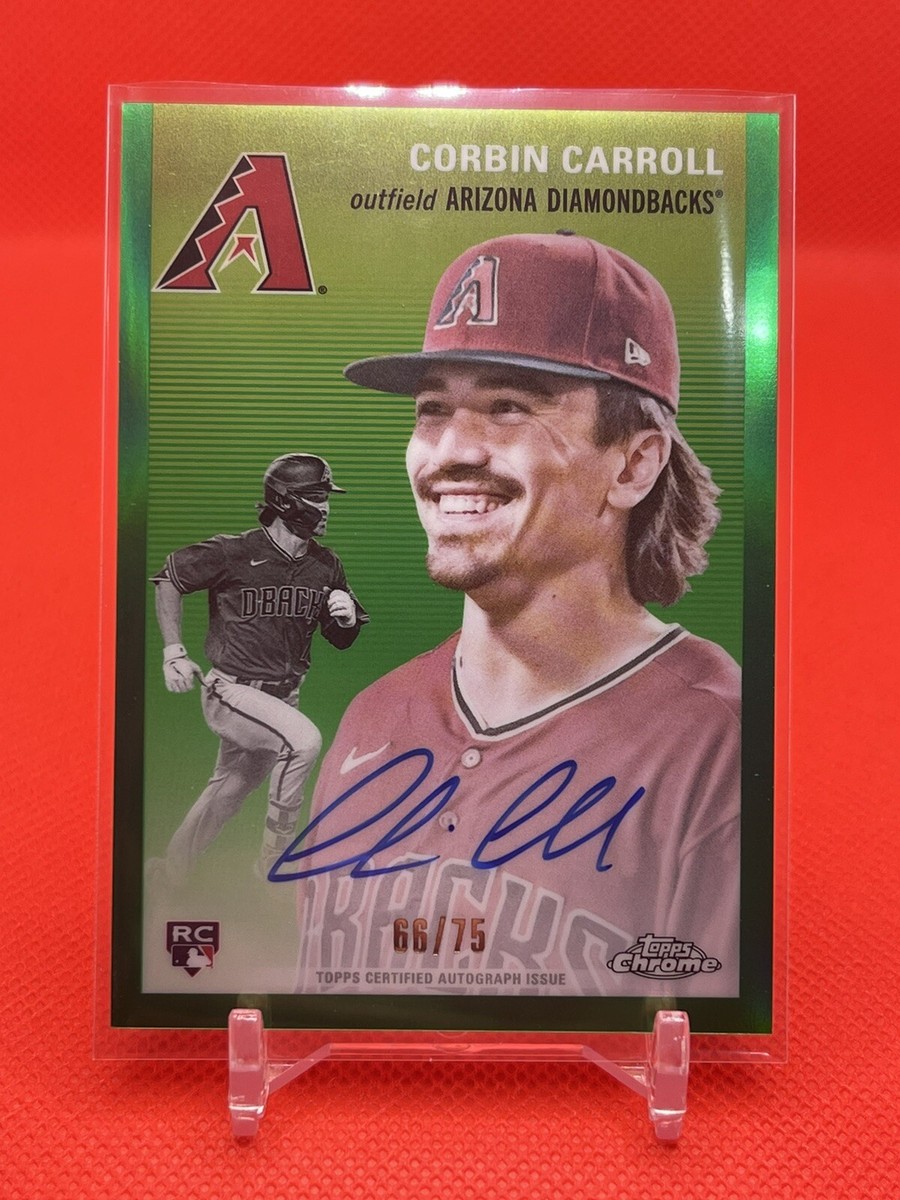 2023 Topps Chrome Platinum Anniversary Corbin Carroll AUTO Green 