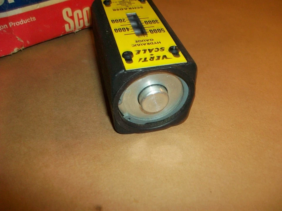 Schrader Bellows VERTI SCALE Hydraulic Pressure gauge NEW IN BOX - Image 3 of 4