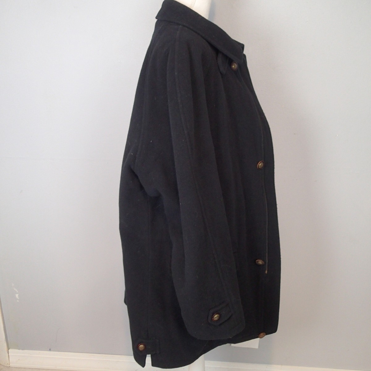 rare vtg brescia burberrys black coat wool cashmere blend rare vtg brescia burberrys black coat wool cashmere blend