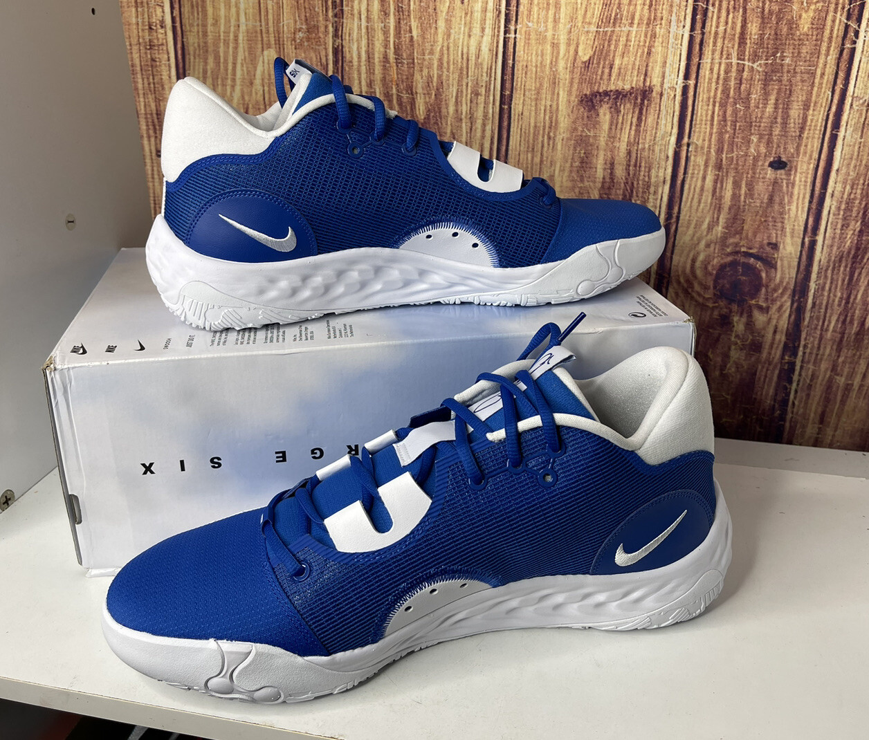 Size 14 Nike PG 6 TB Promo Game Royal Blue White Basketball Shoes Men