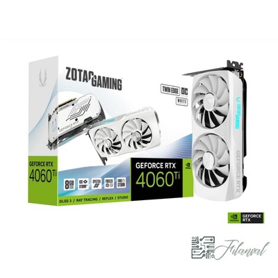 Zotac RTX 4060 Ti Twin Edge OC 8GB GDDR6 Weiß   Kompakte Gaming-Grafikkarte