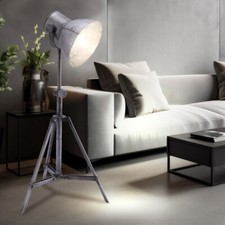 Stehlampe Stehleuchte Stativleuchte 3 Beine Höhenverstellbar industriell H 88 cm