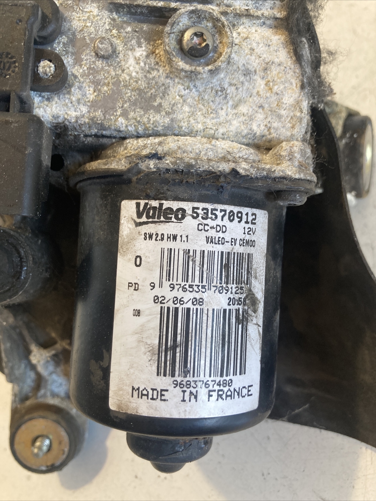 Citroen C5 wiper motor front right 9683767480 genuine 2.0 hdi 2009 eBay
