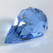 8.15Cts Excellent Natural Swiss Blue Topaz Briolette Cut Loose Gem Ref VIDEO