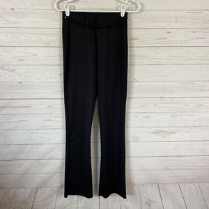 Capezio Womens Pull On Stretch Dance Pants Sz Small Black Thin Bling Belt 26x34