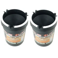 2 Pack Glow in the Dark Cup Style Car Auto Self Extinguishing Ashtray Cup Holder