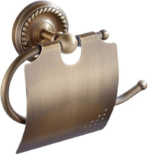 Antique Toilet Paper Holder Wall Mount Vintage Toilet Roll Holder with Cover US - Picture 3 of 5