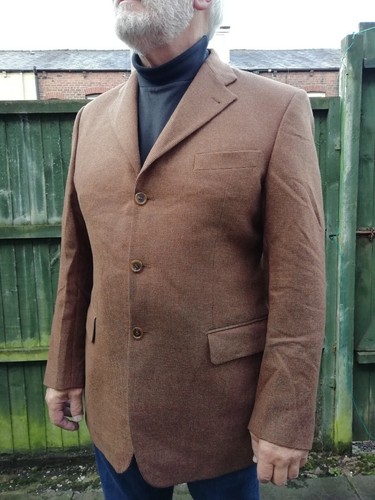 Vtg 90s Mens Pierre Cardin Brown Check 