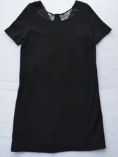 NEW Marc by Marc Jacob Black Short Sleeve Wool Blend Lined Dress Size S