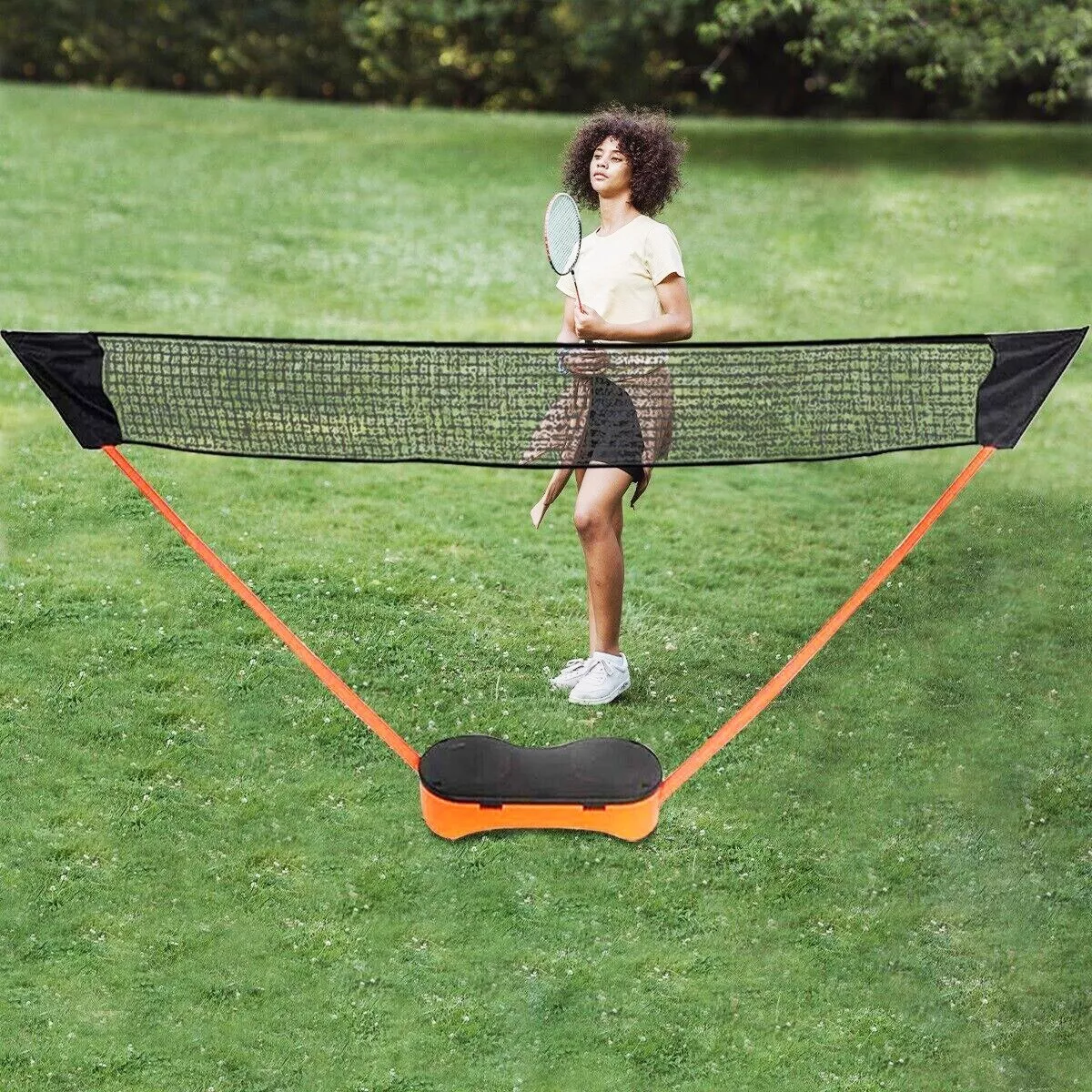 Koreyosh 10ft Portable Badminton Set Volleyball Net Rackets Case Outdoor Game eBay