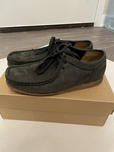 Clarks Wallabee RUN Black Nubuck shoes 