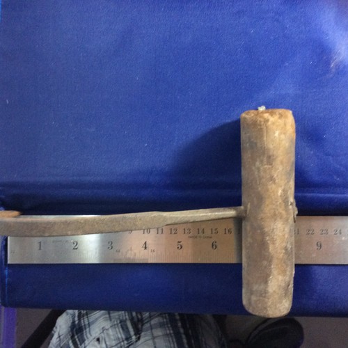 Vintage Antique Meat Hook Wooden handle Farm Tool eBay