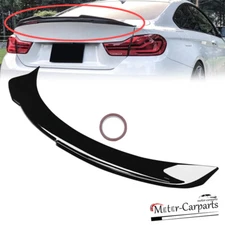 ABS Fits 2015-2020 BMW 4 Series F82 M4 Coupe Gloss Black Rear Trunk Spoiler Wing