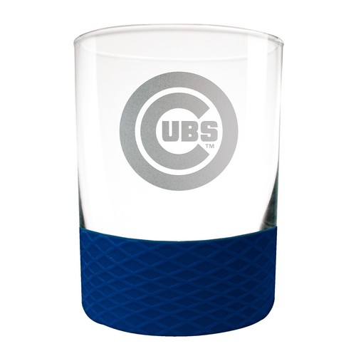 Chicago Cubs Laser Etch 14oz Rocks Glass