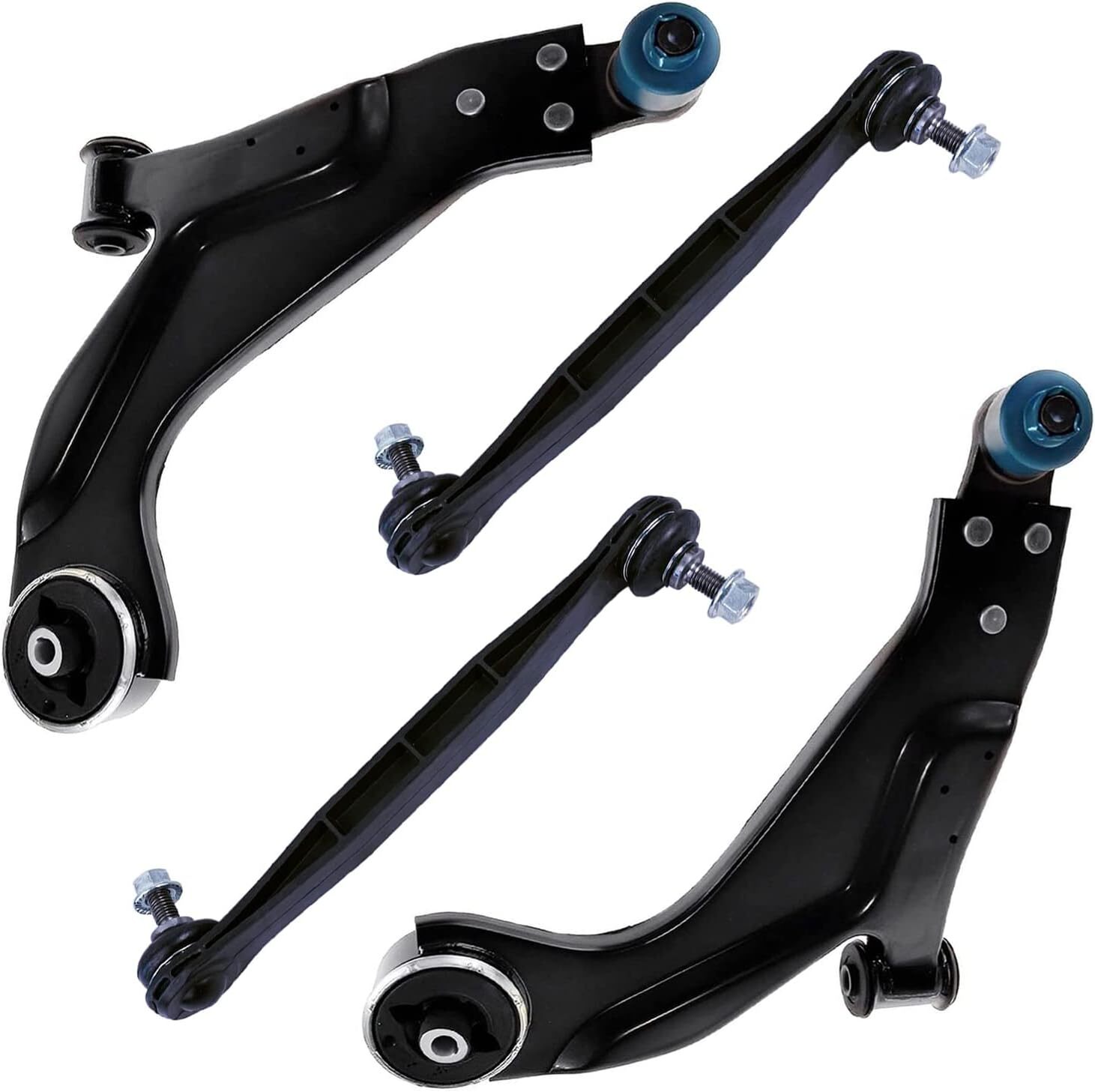 Front Lower Control Arms w/Ball Joints Sway Bars Kit for 2002-2008 Jaguar X-Type