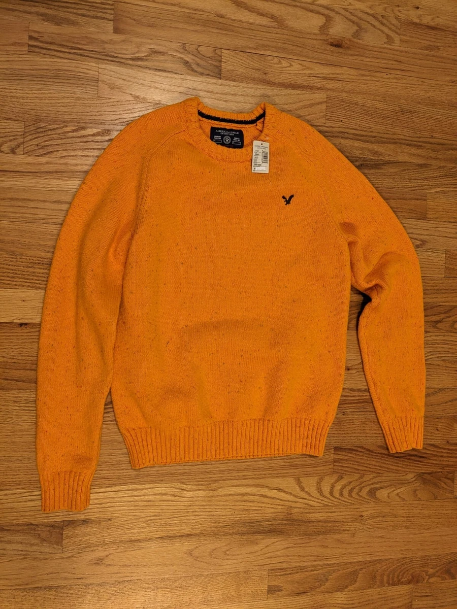 American eagle orange sweater cheap