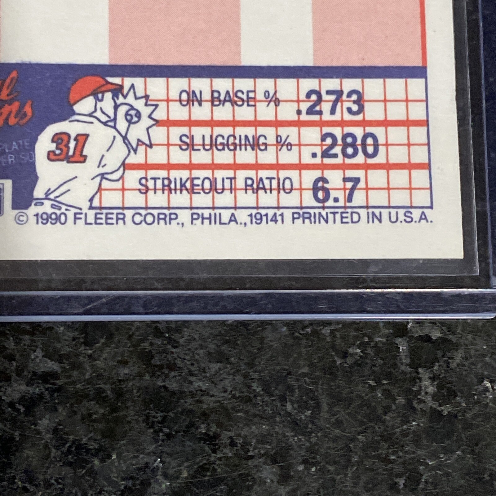 1990 FLEER JOSE URIBE RARE BASEBALL CARD! BIRTHDATE ERROR. PRISTINE CONDITION - Picture 14 of 24