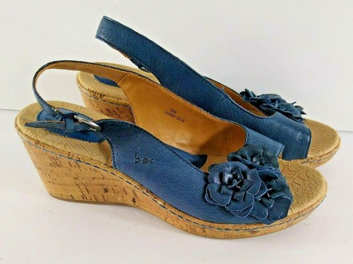 boc wedges with flowers