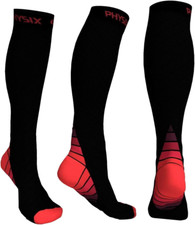 Physix Gear Compression Socks 20-30 Mmhg - Men  Women - Running, Nurses, Shin S