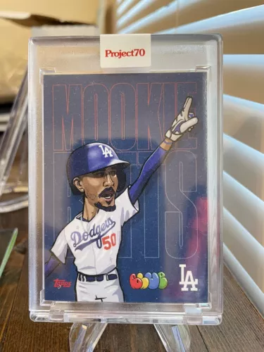 2021 Topps Project 70 Mookie Betts by Artist Blue the Great Dodgers Baseball