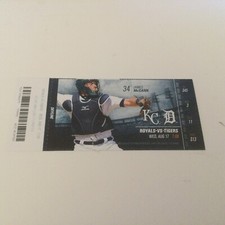 Detroit Tigers~2016  TICKET STUB 8/17/16 VS ROYALS~Matt Strahm FIRST MLB WIN