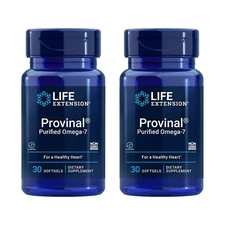 Life Extension Provinal Purified Omega-7, Package May Vary, 30 Softgel 2 Pack