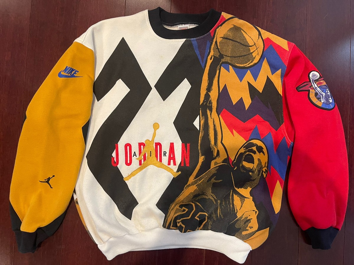 Vintage 90s Nike Air Jordan 23 Varsity Sweatshirt Flight Vintage 90s Nike Air Jordan 23 Varsity Sweatshirt Flight