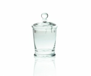 Decorative Glass Sugar Bowl Storage Jar With Lid 14 Cm