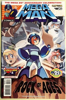 MEGA MAN COMIC BOOK #20 February 2013  ROCK OF AGES  Bagged & Boarded  NEW