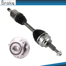 Front LH CV Axle Shaft & Wheel Hub Bearing For Dodge Durango Jeep Grand Cherokee