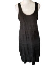 Ladies Sleeveless, Tiered Little Black Dress