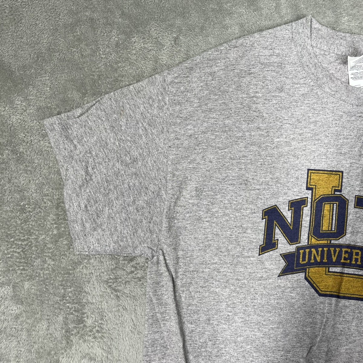 Notz University Graphic Tee T-Shirt Sports Grey Heather Gray