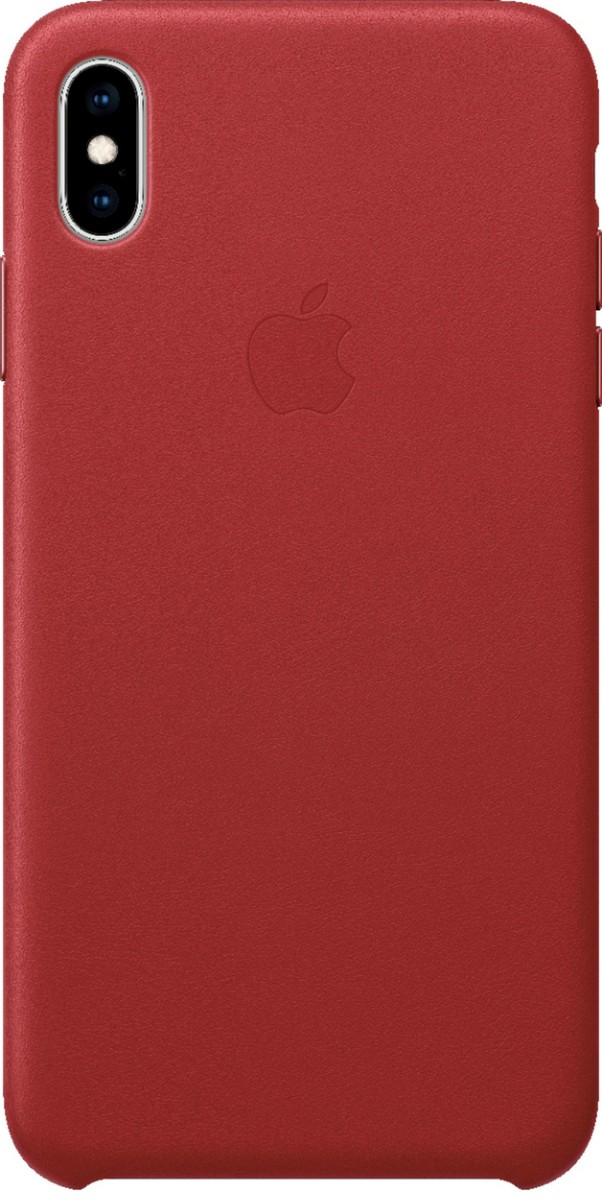NEW Apple iPhone Xs Max Leather Case (PRODUCT) Red (MRWQ2ZM/A) OEM