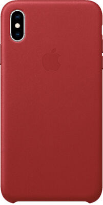 NEW Apple iPhone Xs Max Leather Case (PRODUCT) Red (MRWQ2ZM/A) OEM