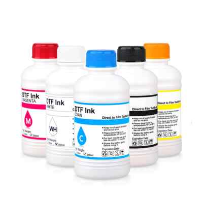 5x250ML Tinta DTF Premlum Ink For Epson XP 1500 I3200 DX5 L800 L1700 