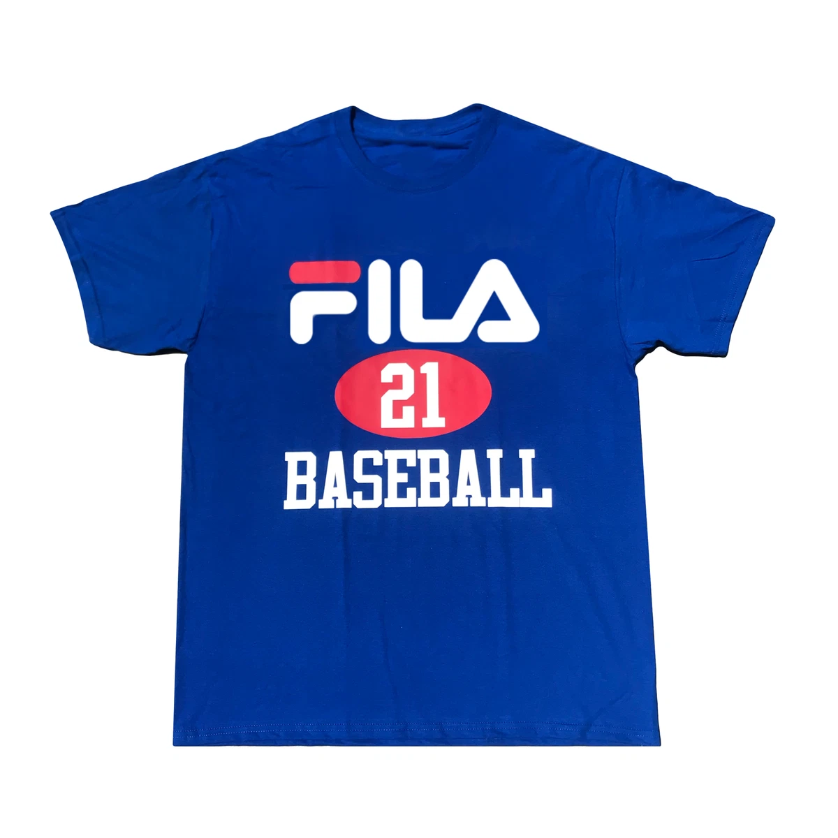 Voorstad Maakte zich klaar schelp Retro FILA Baseball T-Shirt Chicago Cubs Wrigley Sammy Sosa S M L XL XXL  Blue | eBay