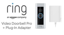 Ring Video Doorbell Pro 1080p HD Video +Chime+ Plug-in Adaptor+ 4 Facial Covers