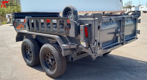 On Sale! Horizon Trailers HZ5-10' 7630lb (GVWR) 18" Sides, Tarp, Ramps, Spare - Picture 7 of 12