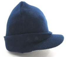 NEW Dickies Men's Core Billed Knit Radar w/ Cuff Beanie   Navy   One Size