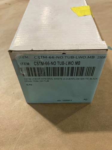 Hydro Systems CSTM-66-LWO.MB Waste Drain MATTE BLACK New in Box! - Picture 4 of 4