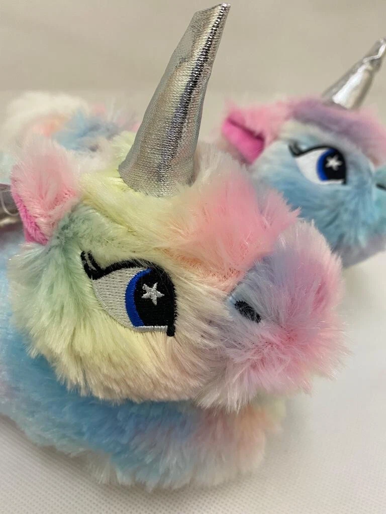 Multi coloured sales unicorn slippers